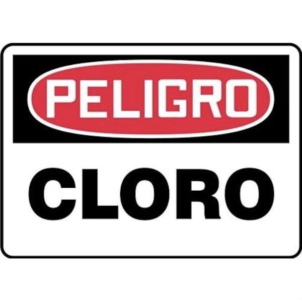 Accuform OSHA DANGER SAFETY SIGN CHLORINE SHMCHL194VS SHMCHL194VS - main